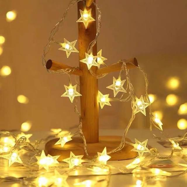 Christmas home decoration star design string lights