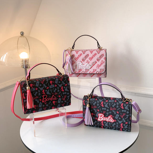 Popular sweet pink barbie messager bag crossbody bag handbag for women