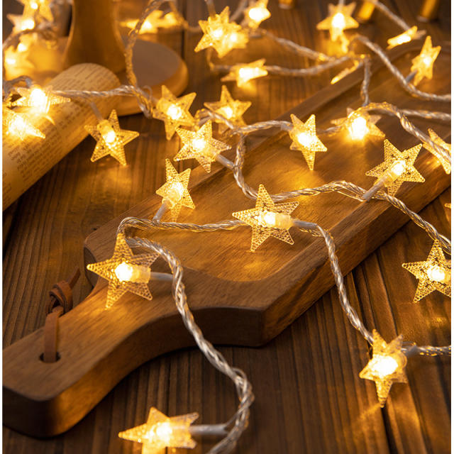 Christmas home decoration star design string lights