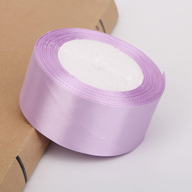 4cm plain color stain ribbon wedding festival gift packing 25 yard