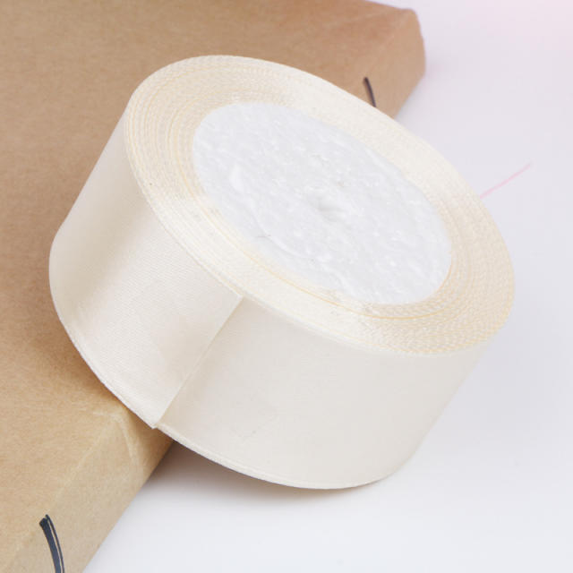 4cm plain color stain ribbon wedding festival gift packing 25 yard