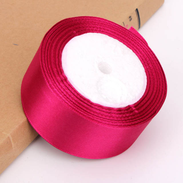 4cm plain color stain ribbon wedding festival gift packing 25 yard