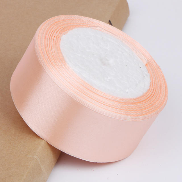 4cm plain color stain ribbon wedding festival gift packing 25 yard
