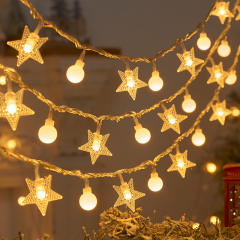 Christmas home decoration star design string lights