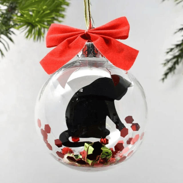 Funny Christmas Gift Ornament clear ball christmas tree decoration