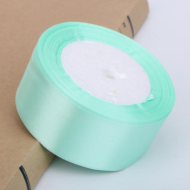 4cm plain color stain ribbon wedding festival gift packing 25 yard