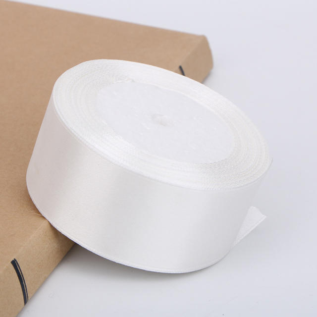 4cm plain color stain ribbon wedding festival gift packing 25 yard