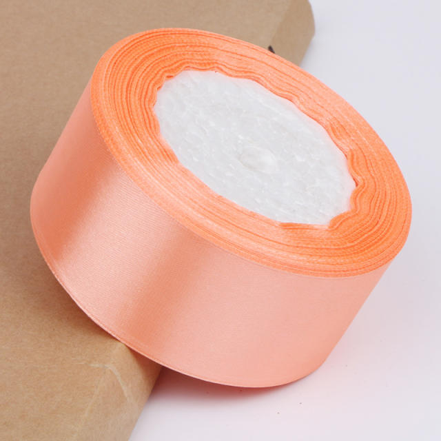 4cm plain color stain ribbon wedding festival gift packing 25 yard