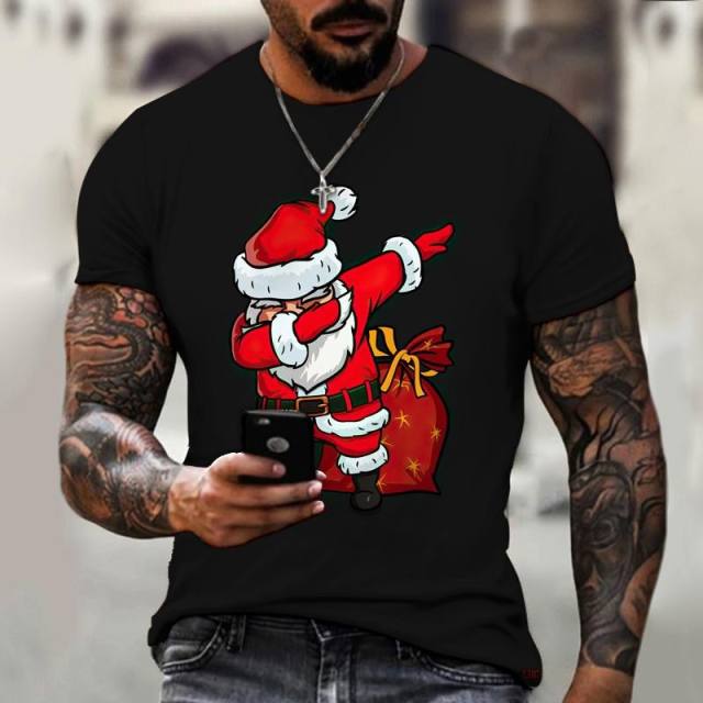 3D printing casual t shirt for men christmas t shirt
