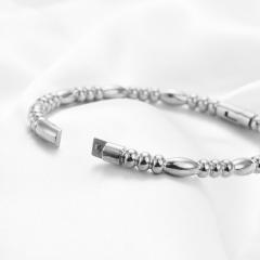 18KG bamboo design stainless steel band bangle