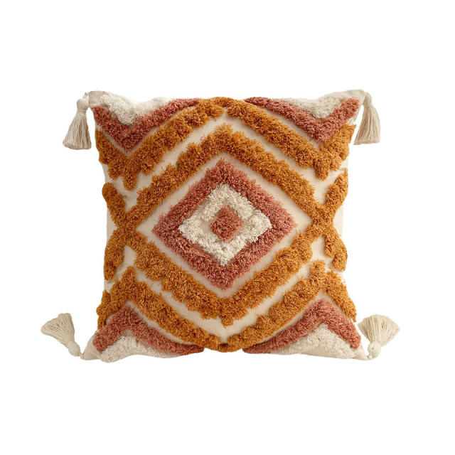 Boho stripe design warm winter home throw pillow covers