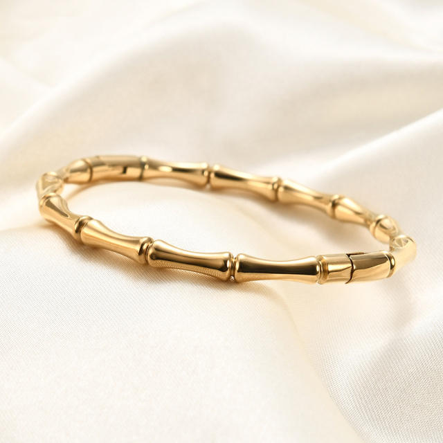 18KG bamboo bangle stainless steel bangle bracelet