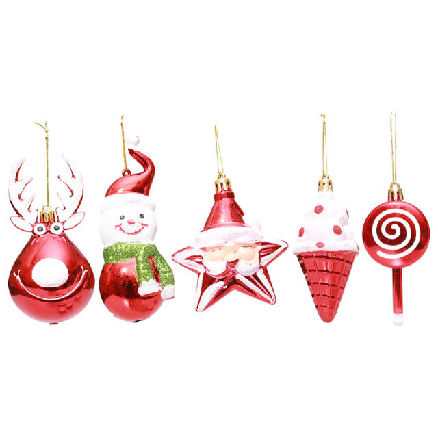 Red color santa candy christmas decoration christmas tree decoration accessory