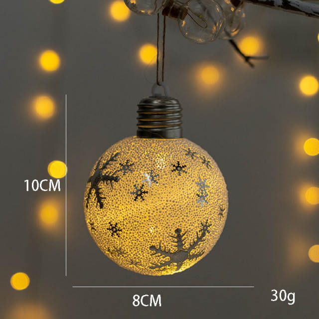 Christmas decoration light ball snowflake ball christmas tree decoration accessory