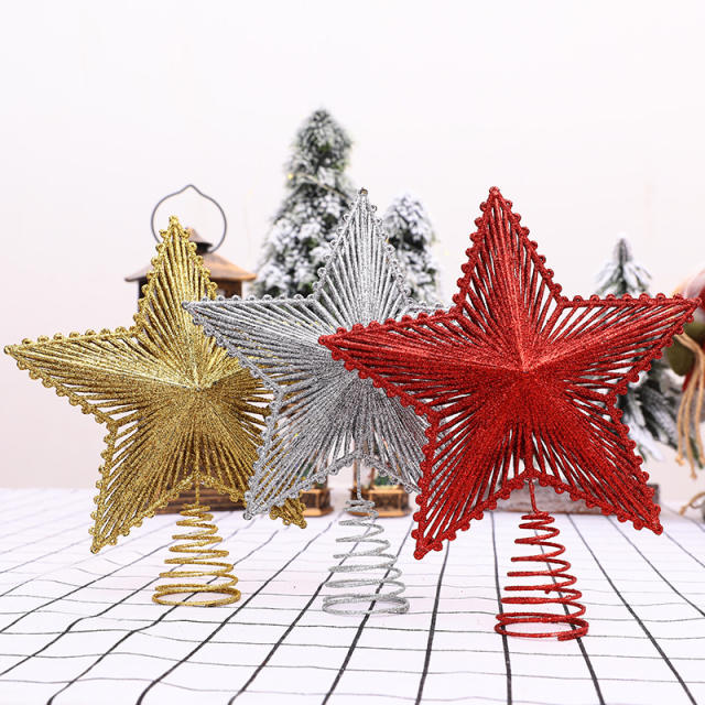 Christmas tree decoration stereo star accessory