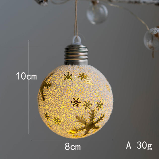 Christmas decoration light ball snowflake ball christmas tree decoration accessory