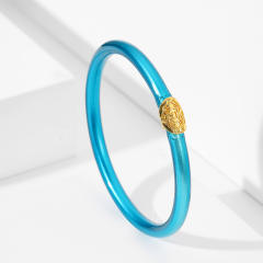 Y2K candy color jelly bangle