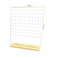 Black clear acrylic jewelry display for earrings