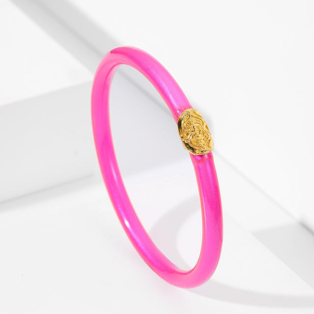 Y2K candy color jelly bangle