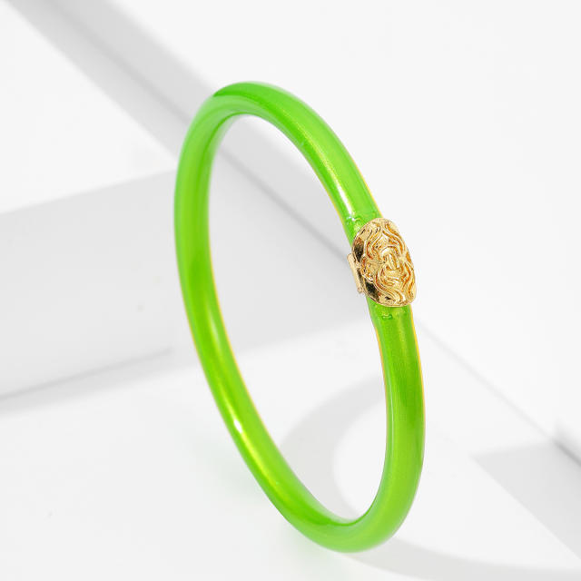Y2K candy color jelly bangle