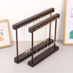 Concise wood material jewelry display