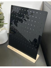 Black clear acrylic jewelry display for earrings