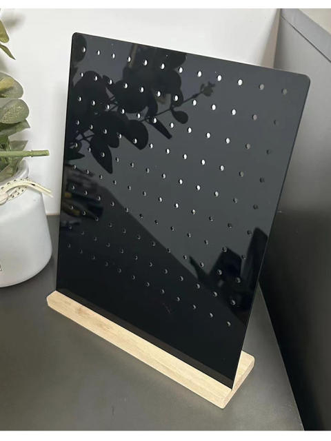 Black clear acrylic jewelry display for earrings