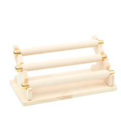 Luxury velvet roll jewelry display for rings