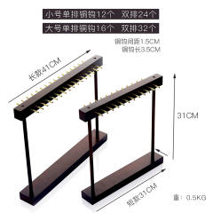 Concise wood material jewelry display