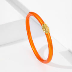 Y2K candy color jelly bangle