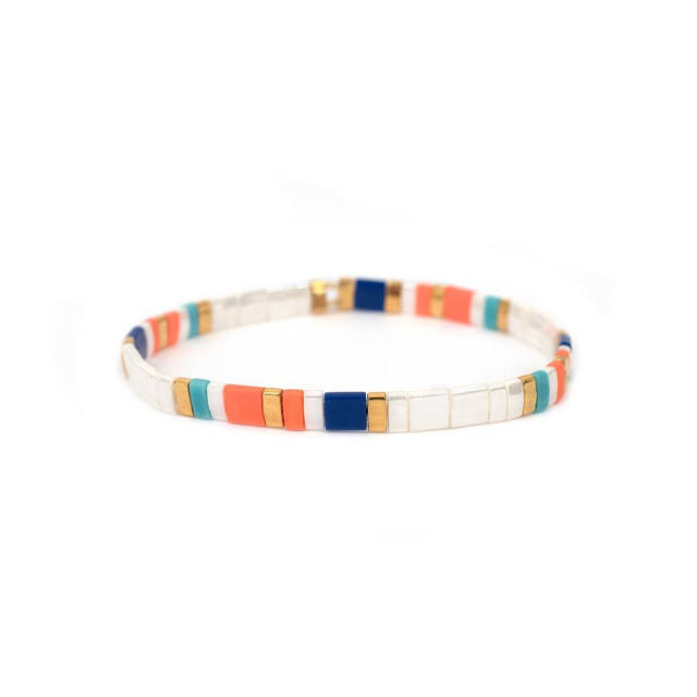 Personality colorful tila bead women bracelet