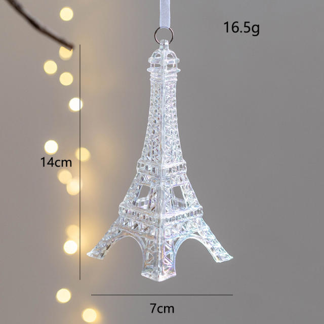 Christmas decoration AB color acrylic bell christmas tree accessories