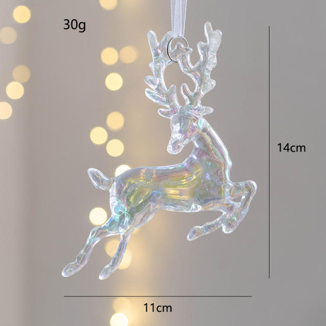 Christmas decoration AB color acrylic bell christmas tree accessories