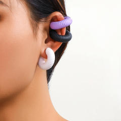 Y2K colorful chunky ear cuff