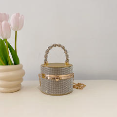 Diamond mini busket bag box bag for women