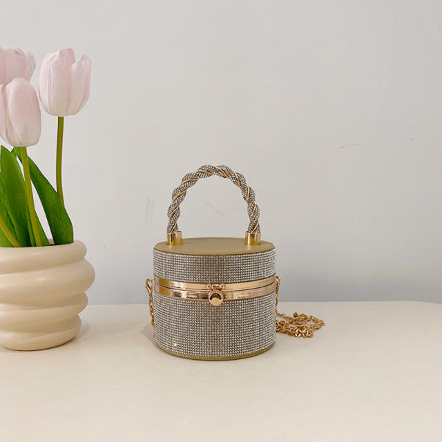 Diamond mini busket bag box bag for women