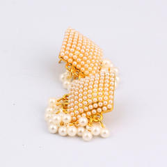 Elegant pearl bead wedding women earrings