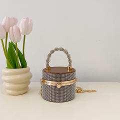 Diamond mini busket bag box bag for women
