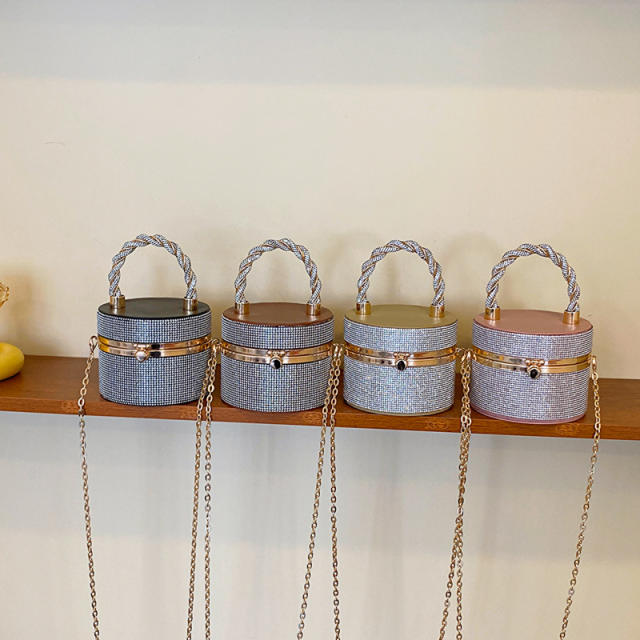 Diamond mini busket bag box bag for women