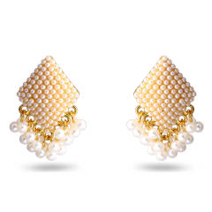 Elegant pearl bead wedding women earrings