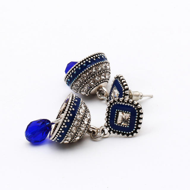 National color enamel bell indian earrings jewelry