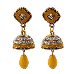 National color enamel bell indian earrings jewelry