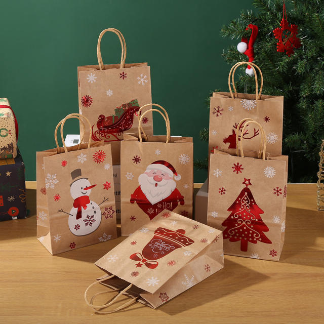 Christmas kraft bag gift candy bag for christmas