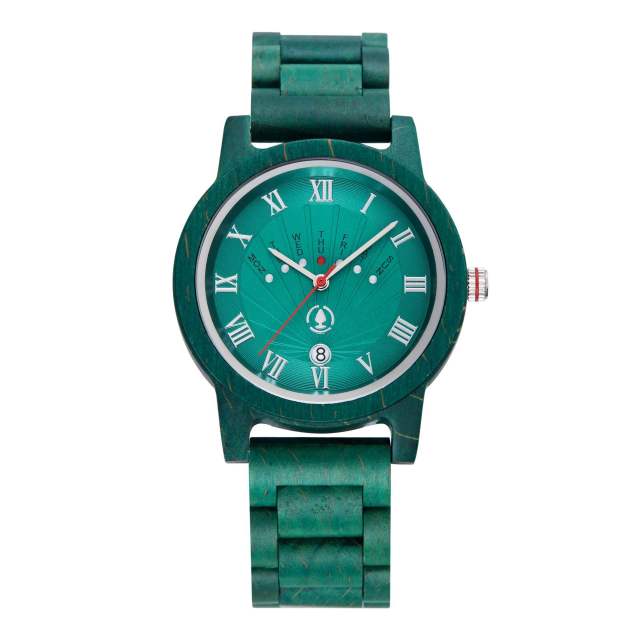 Handmade colorful wood material Quartz Watch