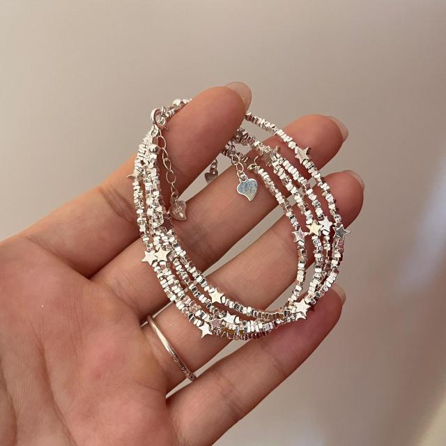 925 sterling silver shiny bracelet for women