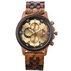 Classic wood material hot sale watch for men