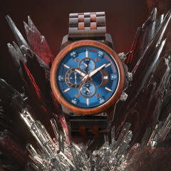 Classic wood material hot sale watch for men