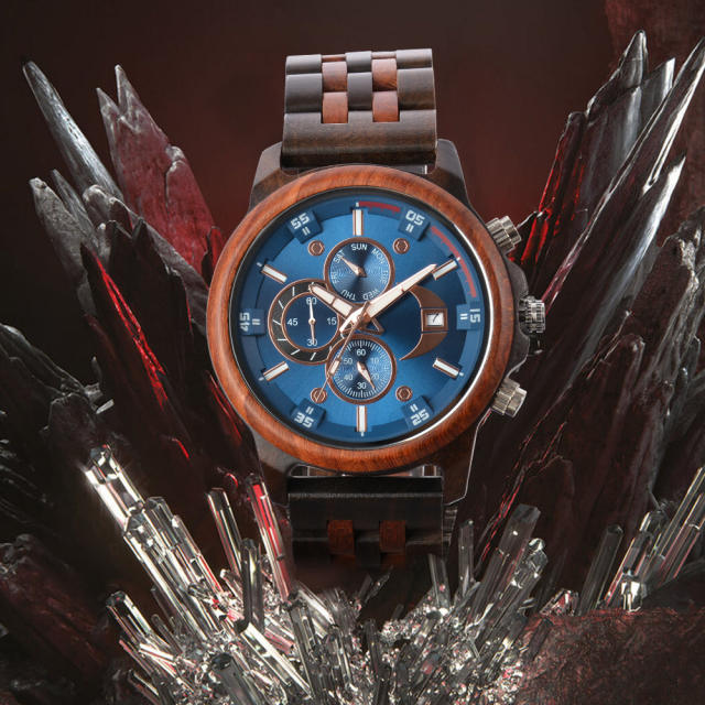 Classic wood material hot sale watch for men