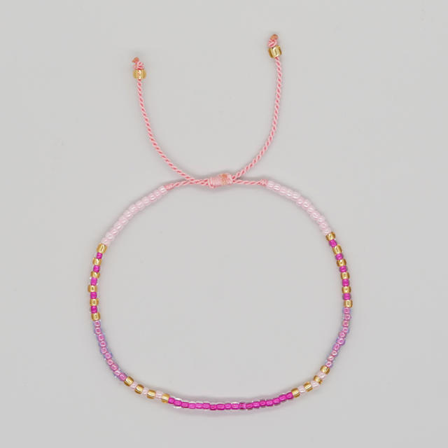 INS simple design tiny bead bracelet for women friendship bracelet