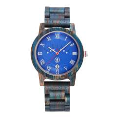 Handmade colorful wood material Quartz Watch